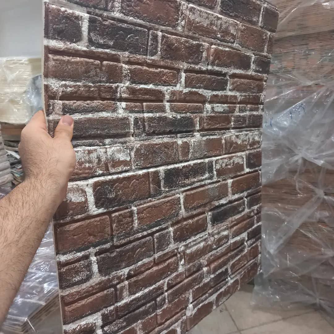 دیوارپوش فومی پشت چسبدار طرح‌آجر