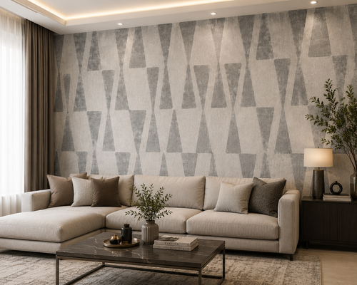 کاغذ دیواری رنگ روشن قابل شست وشو پی وی سی