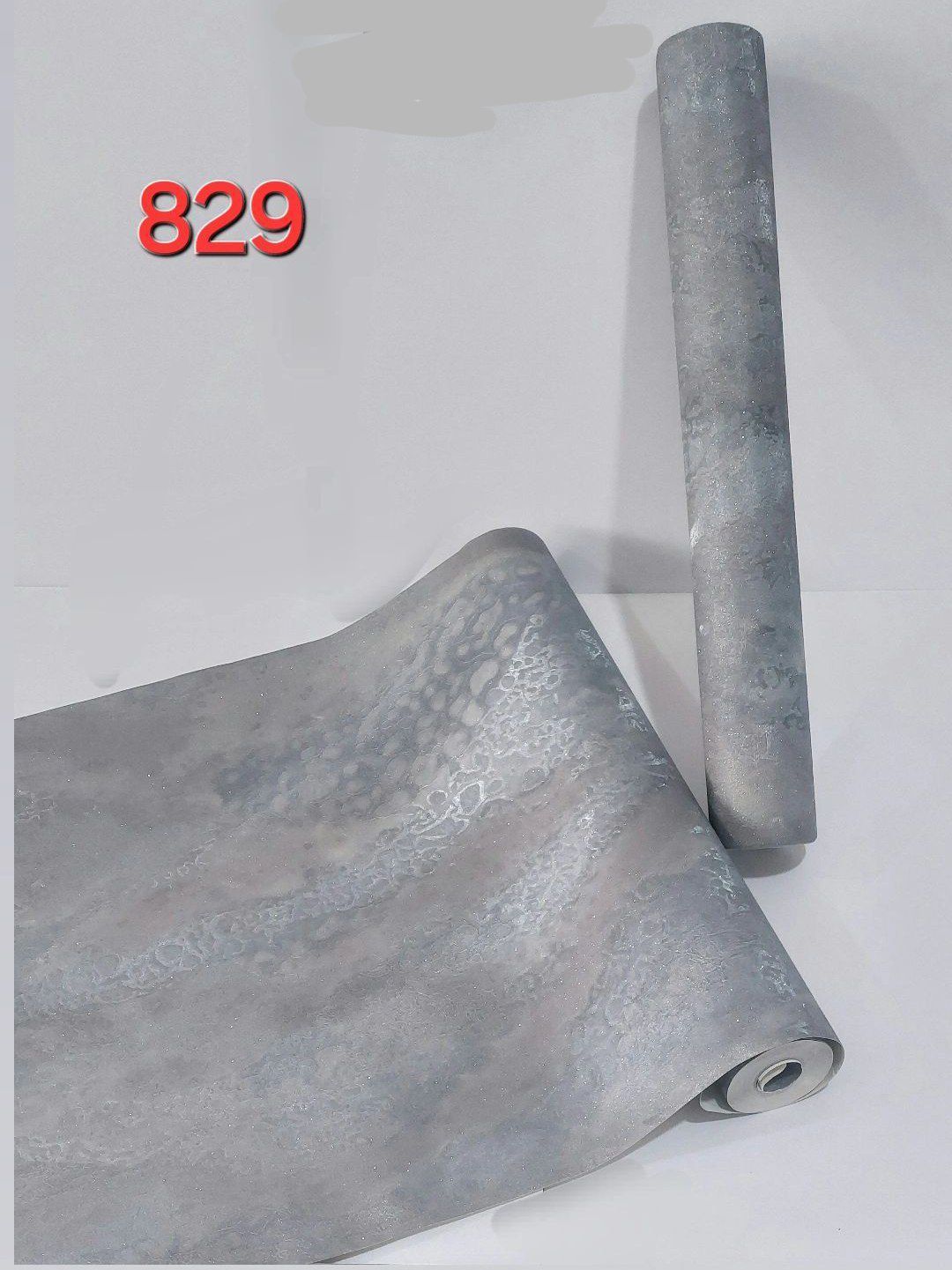 کاغذدیواری طوسی پی وی سی